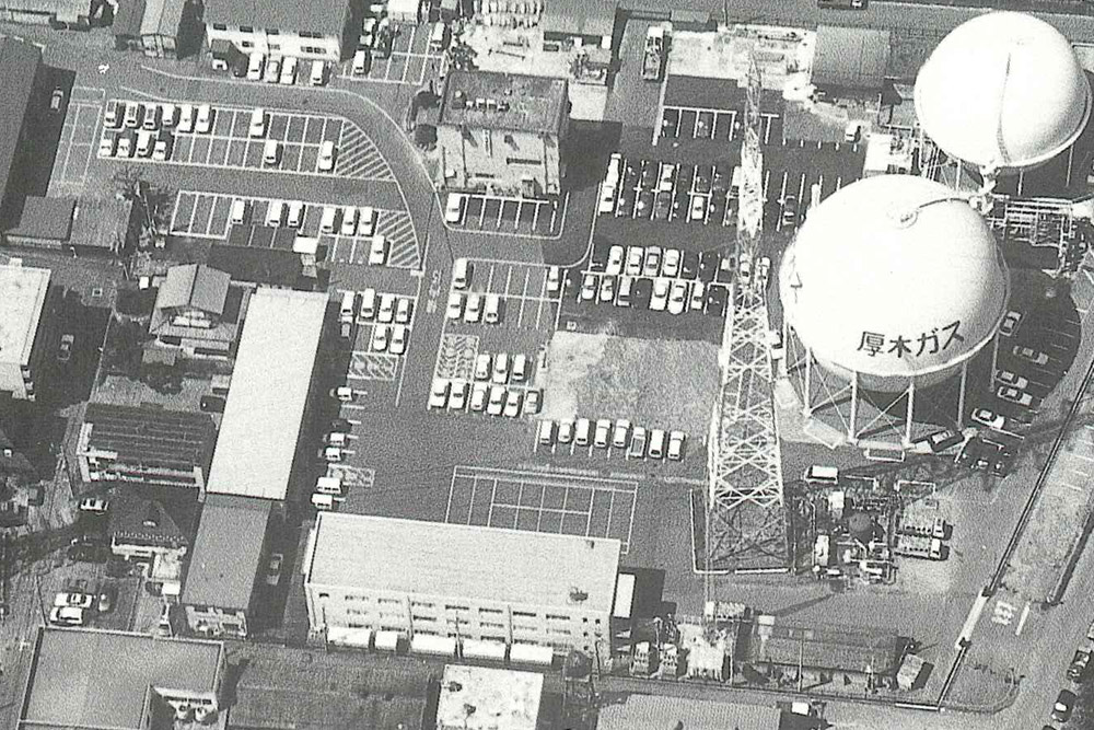 H5熱変センターを社屋へ上空写真